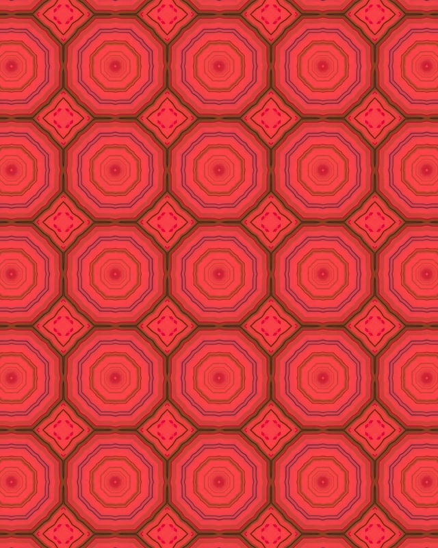 Red Octagon Neon Tunnel Προστάτης Οθόνης 60fps 4:5 Instagram Vj Loop