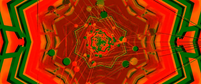 Pulsating Neon Tunnel Kaleidoscope | VJ Loop 2.39:1 Cinemascope 60fps Screensaver