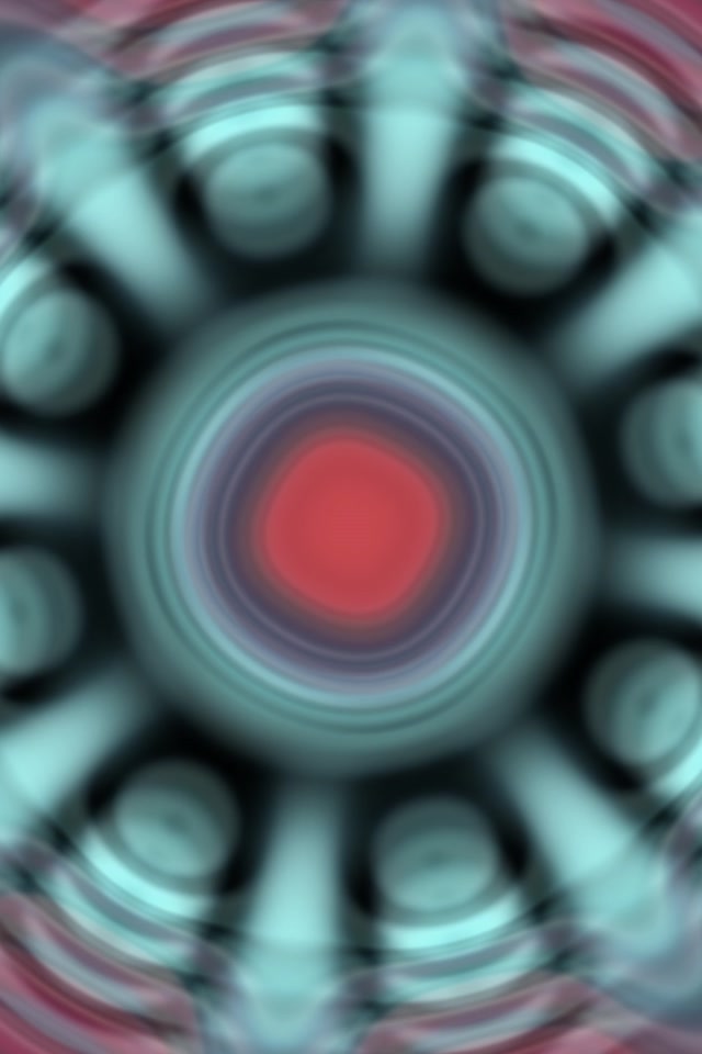 Pulsating Red Core Neon Tunnel | 2:3 Portrait 60fps VJ Loop Screensaver