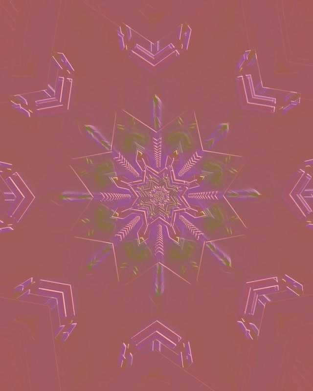 Neon Tunnel Pink Snowflake Προστάτης Οθόνης 60fps 4:5 Instagram Vj Loop