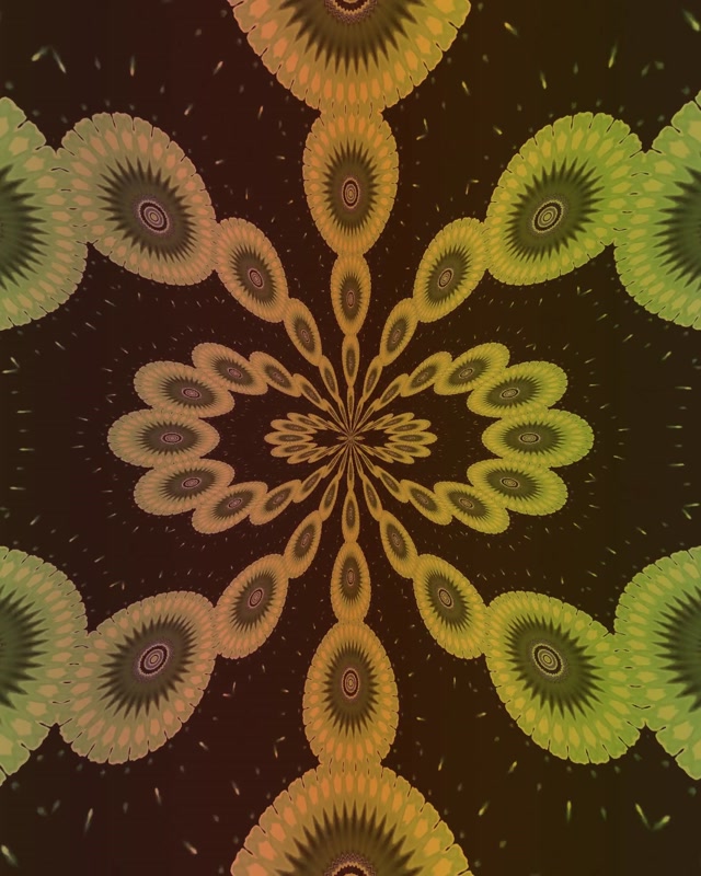 Fractal Mandala Neon Tunnel 4:5 Instagram 60fps VJ Loop Screensaver
