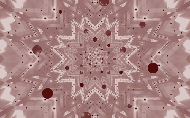 Neon Tunnel Rose Star Kaleidoscope VJ Loop 60fps 16:10 MacBook Φορητή Οθόνη Αναμονής