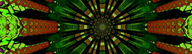 Neon Tunnel Κόκκινο Kaleidoscope Burst VJ Loop 32:9 Super Ultrawide 60fps Screensaver
