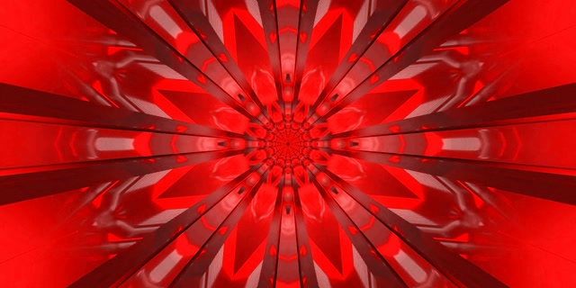 Red Neon Tunnel Kaleidoscope Burst VJ Loop 2:1 Univisium 60fps Προφύλαξη Οθόνης