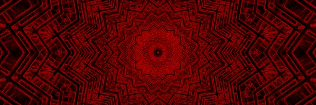 Κόκκινη Μάνταλα Αστέρι Neon Tunnel VJLoops 3:1 Triple Wide 60fps Προφύλαξη Οθόνης