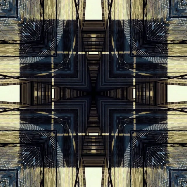 Neon Tunnel Καθρεπτισμένο Σταυρός Πλέγμα VJLoops 1:1 Square 60fps Προφύλαξη Οθόνης