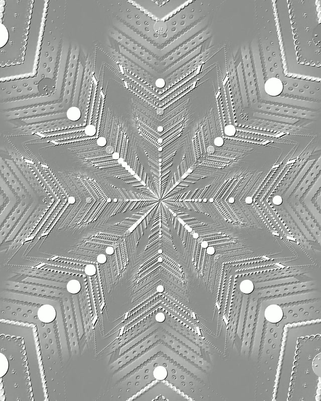 Ασημένια Fractal Νιφάδα Neon Tunnel 60fps 4:5 Instagram Screensaver PC Vj Loop