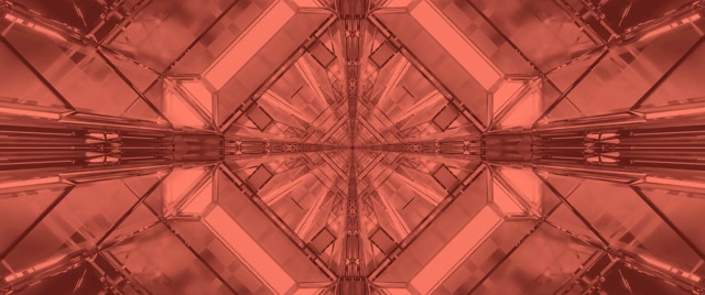 Neon Tunnel Κόκκινη Kaleidoscope Burst VJ Loop 2.39:1 Cinemascope 60fps Προφύλαξη Οθόνης