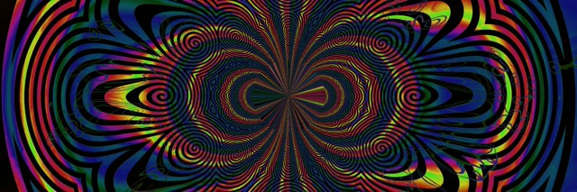 Νέον Τούνελ Σπιράλ Καλειδοσκόπιο Vj Loop 3:1 Triple Wide 60fps Screensaver