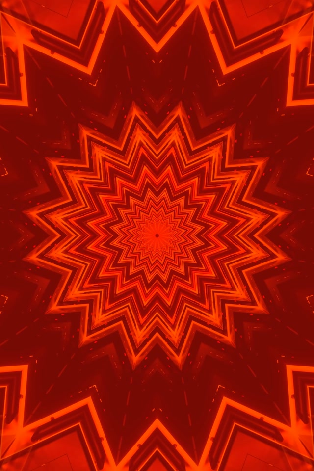 Κόκκινο Neon Tunnel Έκρηξη Αστεριού VJ Loop 2:3 Photo Portrait 60fps Screensaver