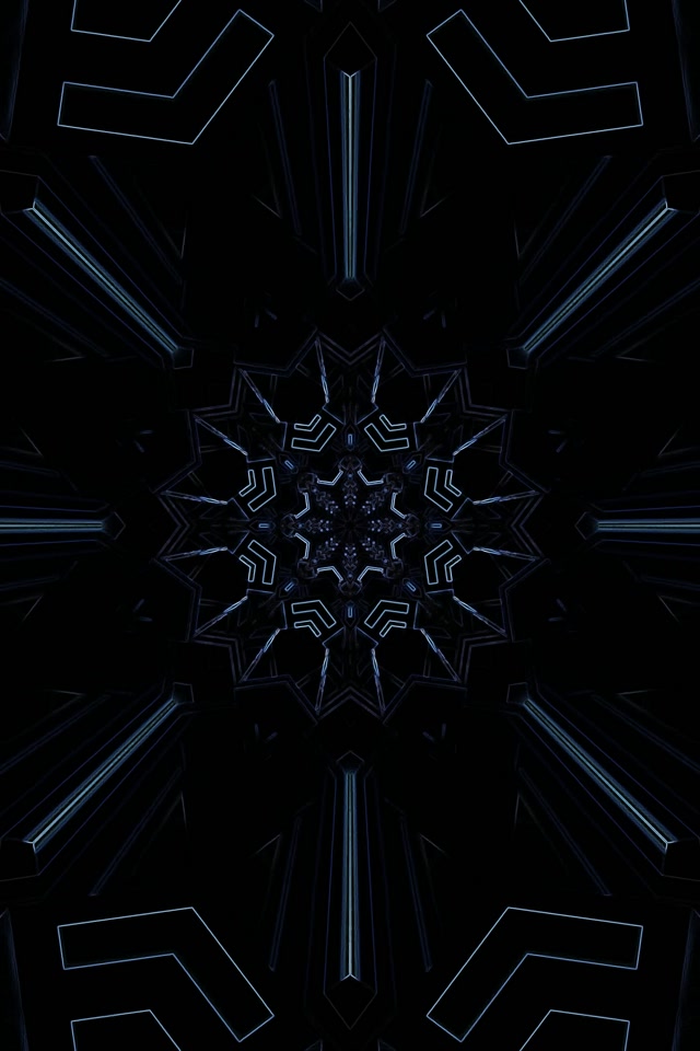 Neon Tunnel Φράκταλ Αστέρι Μάνταλα VJ Loop 2:3 Photo Portrait 60fps Προφύλαξη Οθόνης
