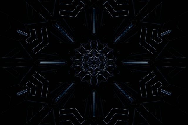 Neon Tunnel Σκούρη Νιφάδα Καλειδοσκόπιο VJ Loop 3:2 Surface 60fps Προφύλαξη Οθόνης