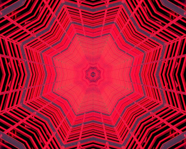 Vj Loop Neon Tunnel Κόκκινο Octagon Vortex 5:4 industrial 60fps screensaver