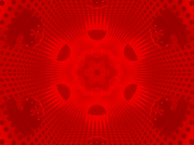VJ Loop Red Hexagon Neon Tunnel 4:3 classic 60fps Screensaver
