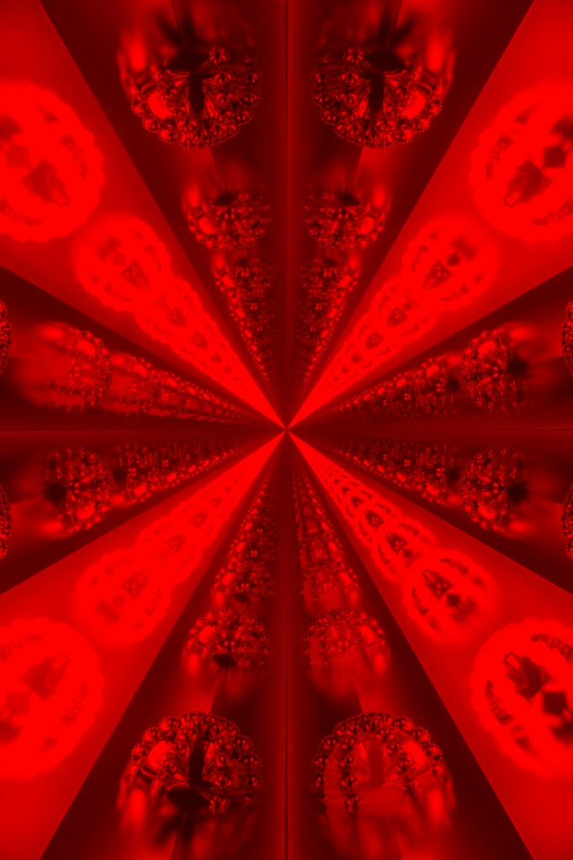 Κόκκινο Fractal Neon Tunnel 2:3 Photo Portrait 60fps Screensaver Vj Loop