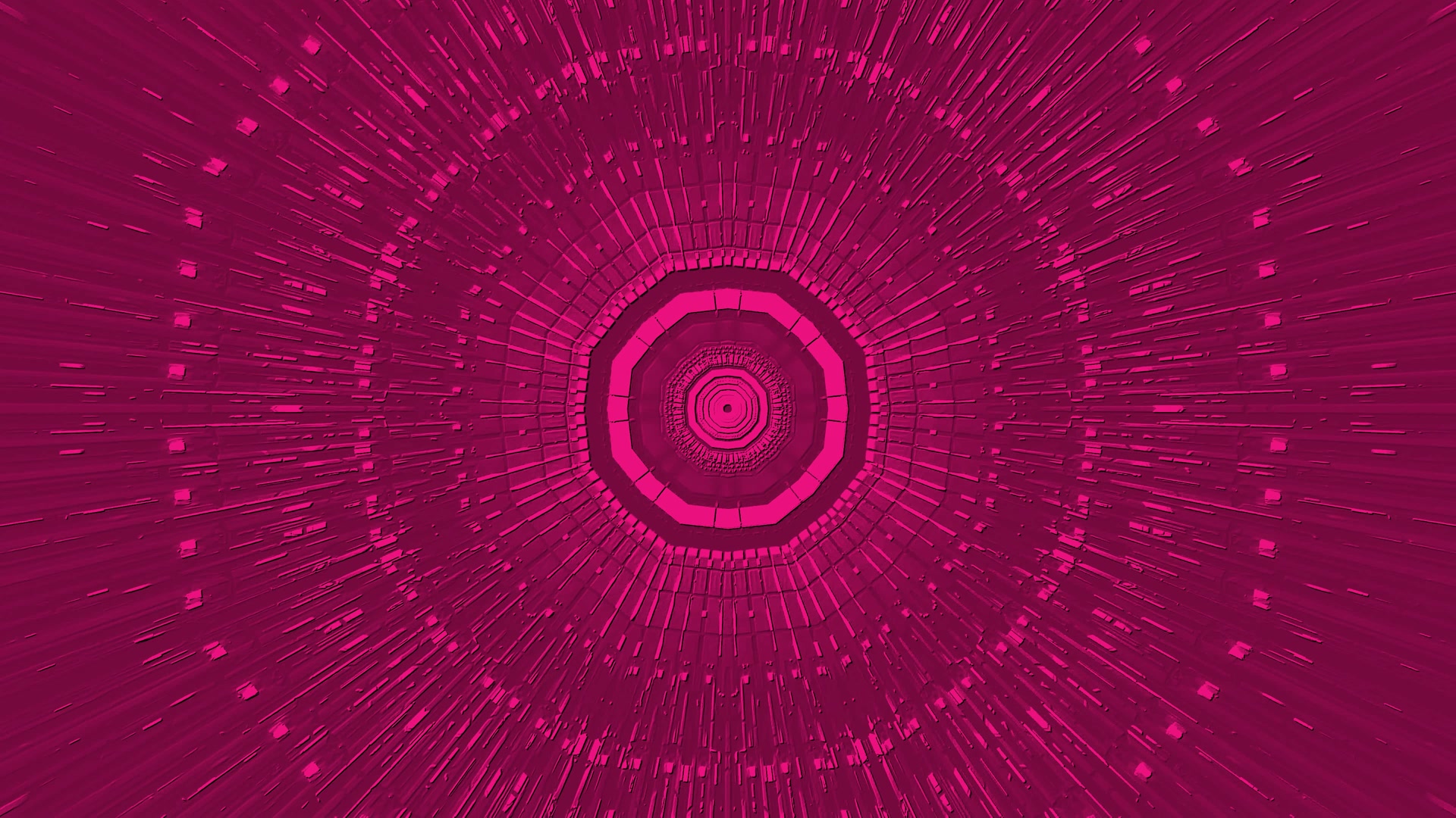 Túnel Neón Vórtice Magenta 4K UHD 60fps Salvapantallas PC