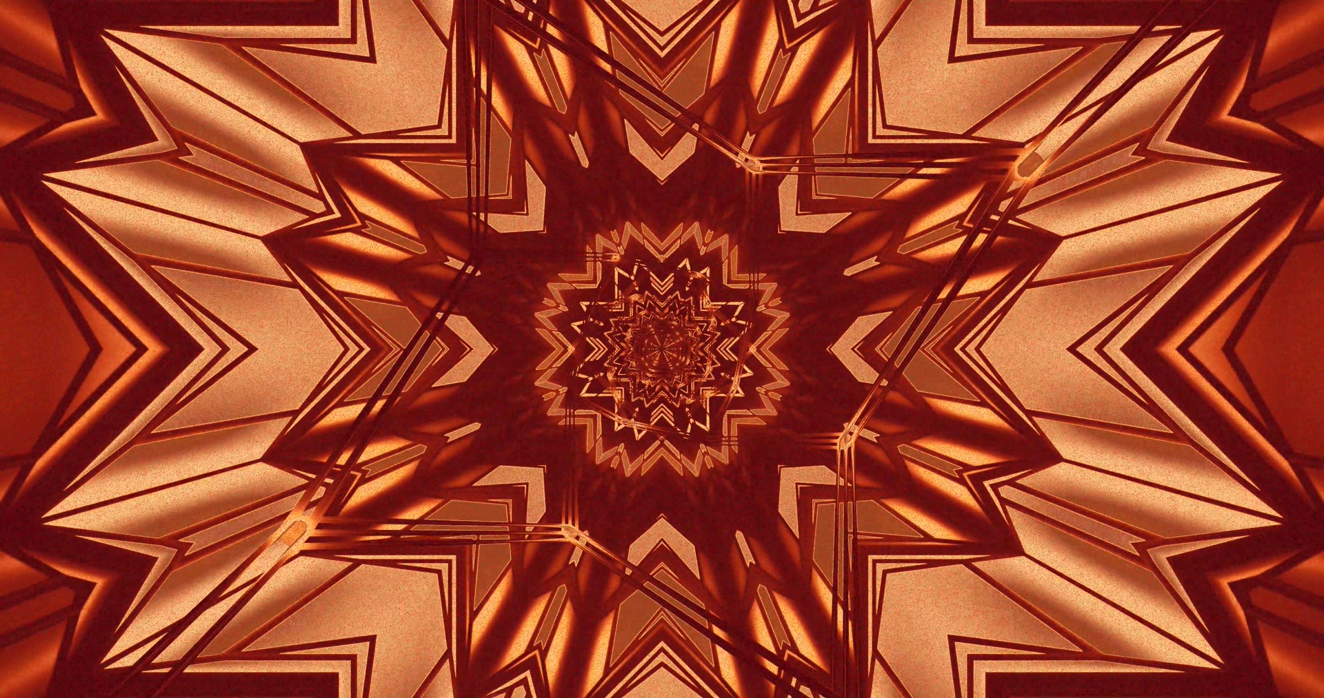 Túnel de Neón Rojo Cobre Salvapantallas 4K UHD 60fps VJ Loop