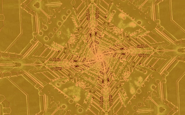 Golden Circuit Neon Tunnel VJ Loop 16:10 MacBook 60fps Screensaver