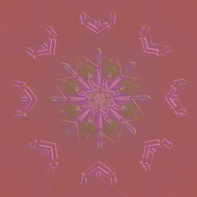 Neon Tunnel Pink Snowflake 1:1 Square 60fps Screensaver Vj Loop