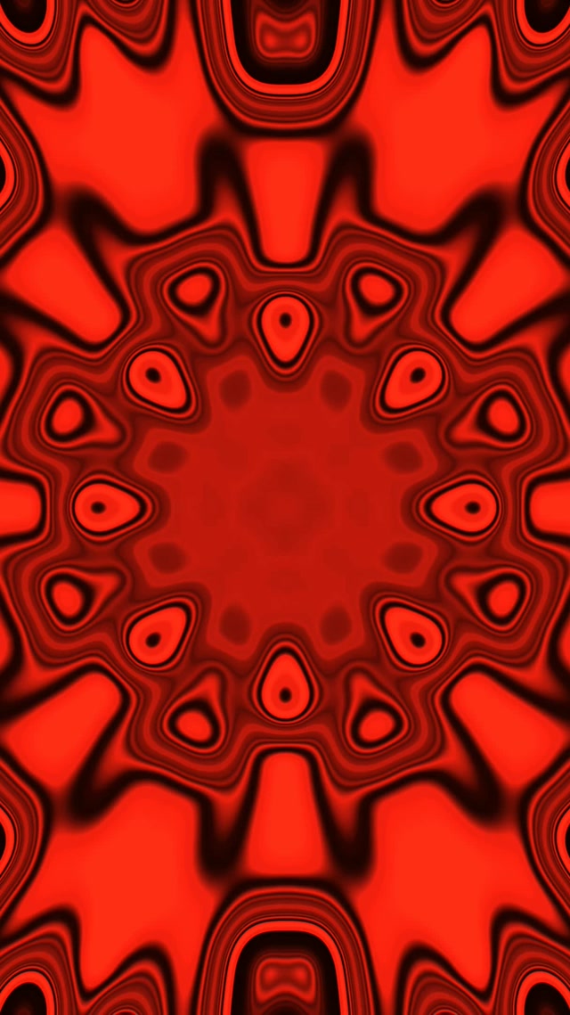 Neon Tunnel Red Kaleidoscope Vj Loop 9:16 Reels 60fps Screensaver