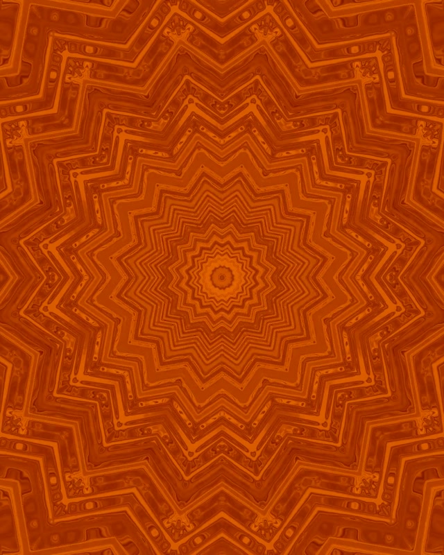 Túnel Neón Naranja Estrella Caleidoscopio VJ Loop 4:5 Instagram 60fps Salvapantallas