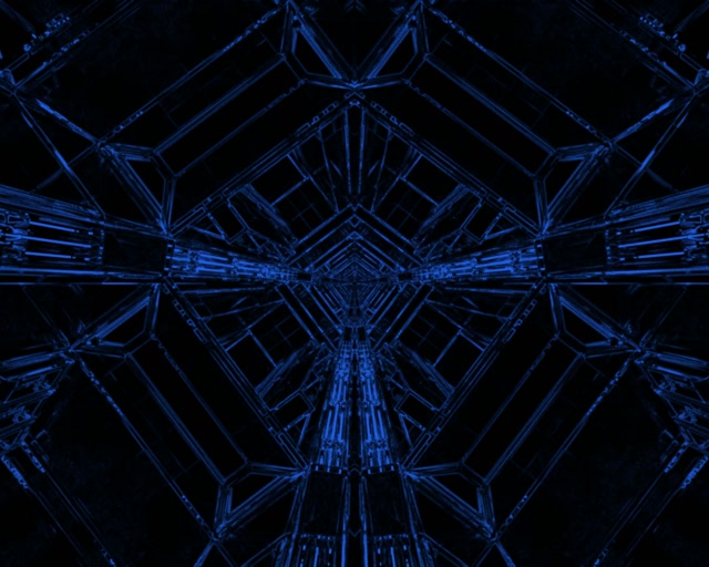 Blue Neon Tunnel Screensaver 5:4 Industrial 60fps VJ Loop PC Laptop