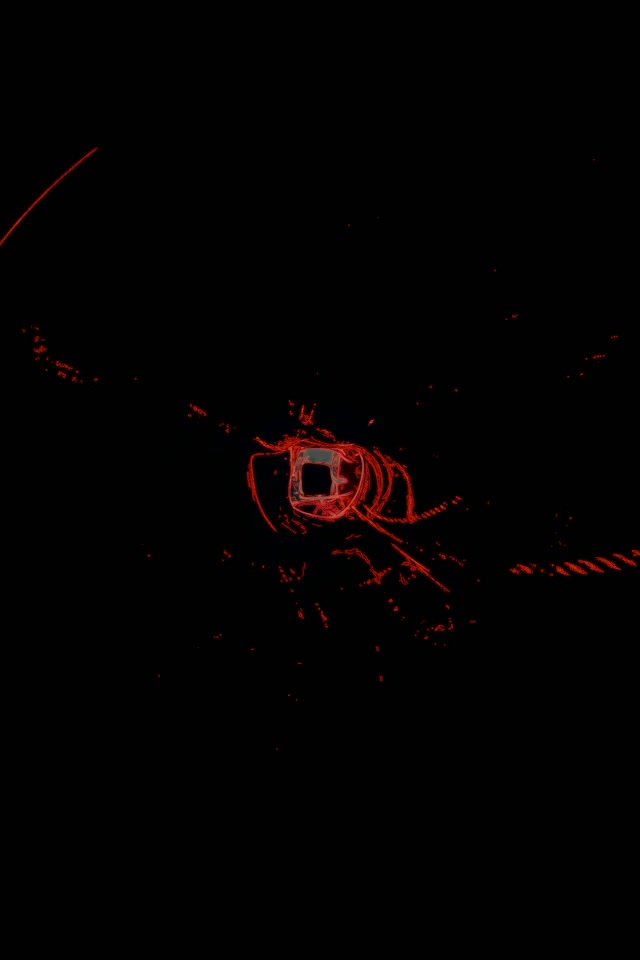 Túnel de Neón Rojo 60fps Salvapantallas PC 2:3 Vertical VJ Loop Fondo de Pantalla