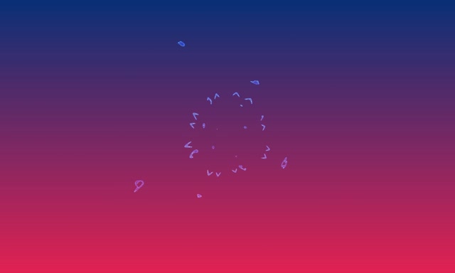 Túnel de Neón Mandala Fractal VJ Loop 5:3 Ancho 60fps Salvapantallas Azul Rosa