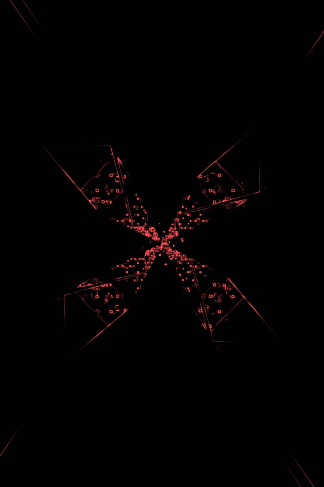 Radial Red Burst Neon Tunnel | 2:3 Portrait | 60fps VJ Loop Screensaver