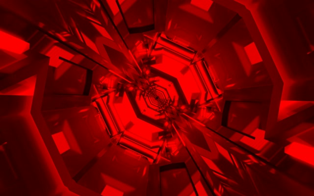 Red Neon Tunnel Spiral Hexagon Vj Loop 60fps 16:10 MacBook Screensaver