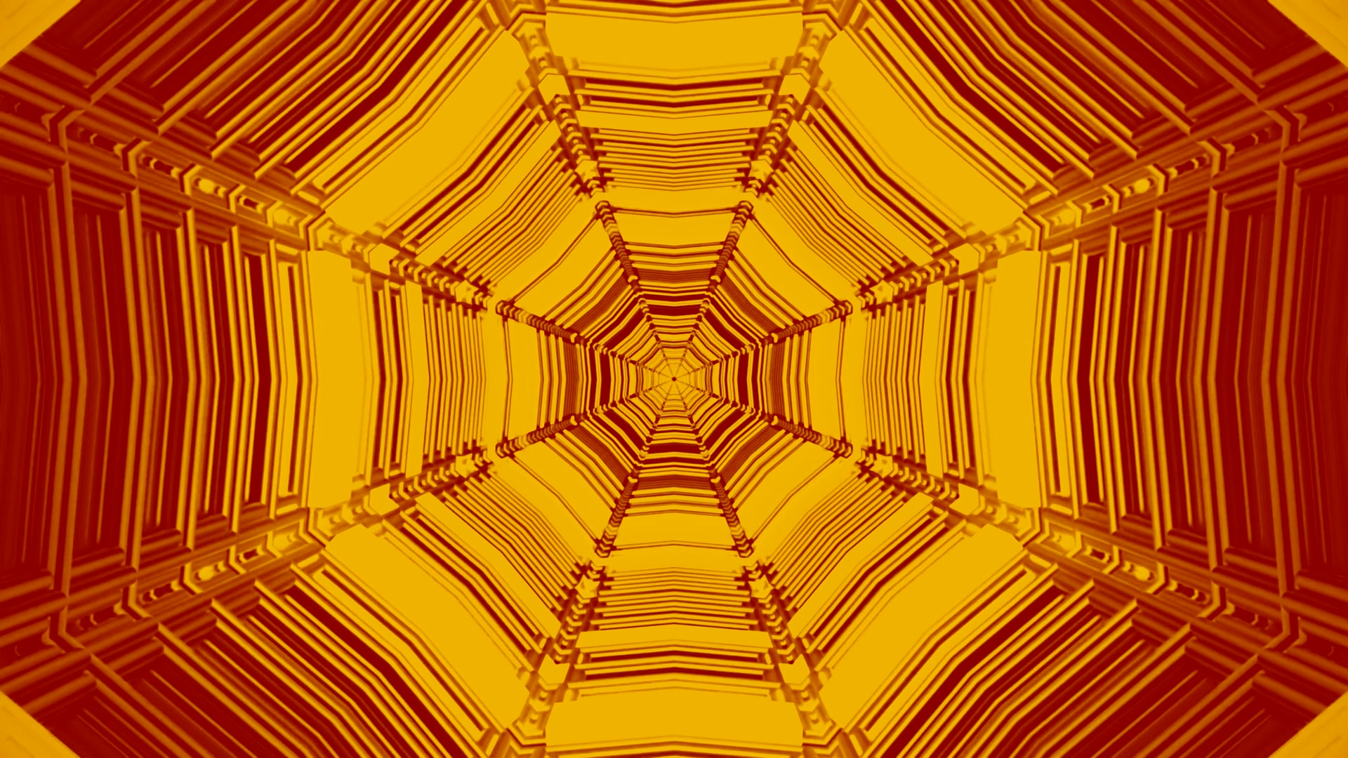 Túnel de Neón Oro Salvapantallas 4K UHD 60fps VJ Loop