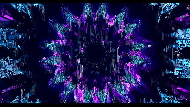 Patrón Flecha Morado Cósmico Oscuro VJ Loop Fondo Movimiento