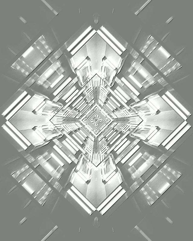 Túnel de Neón Cruz de Diamante Fractal VJLoops 4:5 Instagram 60fps Salvapantallas