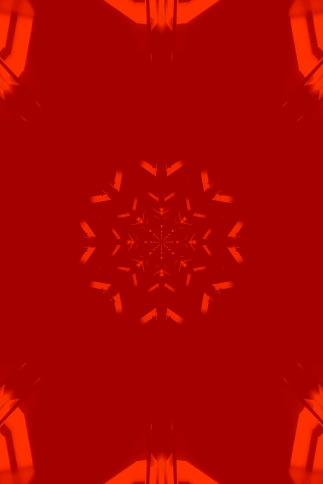 Túnel Neón Rojo Copo de Nieve Salvapantallas 2:3 Foto Retrato 60fps VJ Loop