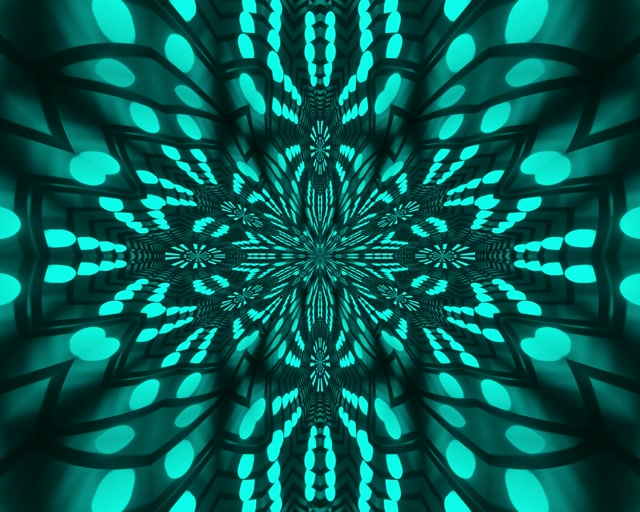 Caleidoscopio Fractal Rojo Túnel de Neón Vj Loop 5:4 industrial 60fps Salvapantallas