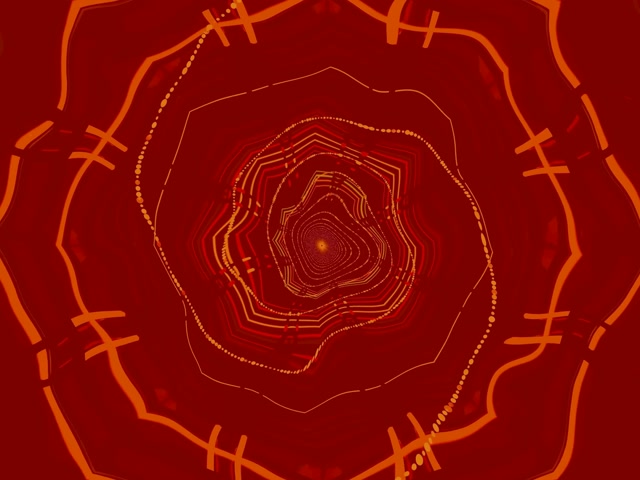 Túnel Neón Vórtice Polígono Vj Loop 4:3 Classic 60fps Salvapantallas