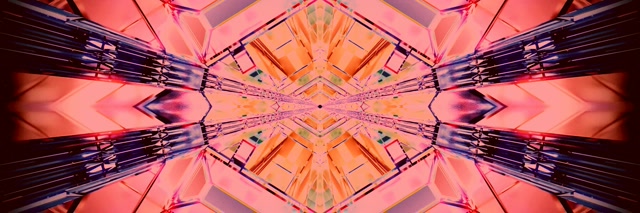 Túnel de Neón Caleidoscopio Diamante Explosión VJLoops 3:1 Triple Wide 60fps Protector de Pantalla