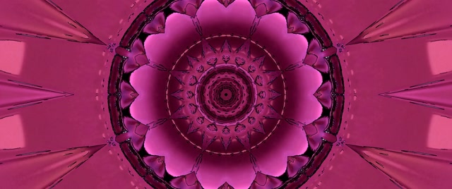 Mandala Rosa Túnel Neón Salvapantallas 2.39:1 Cinemascope 60fps VJ Loop