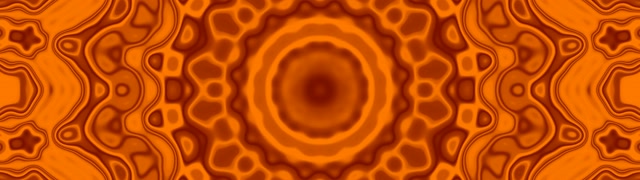 Mandala Naranja Túnel de Neón VJ Loop 32:9 Super Ultrawide 60fps Salvapantallas