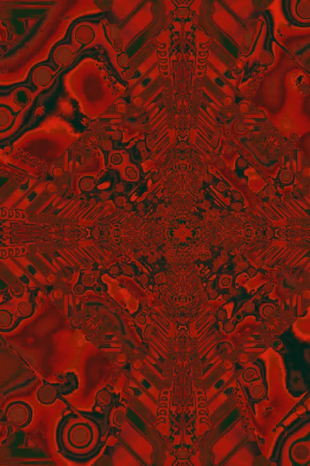 Fractal Rojo Caleidoscopio Túnel Neón Vj Loop 2:3 Foto Retrato 60fps Protector de Pantalla