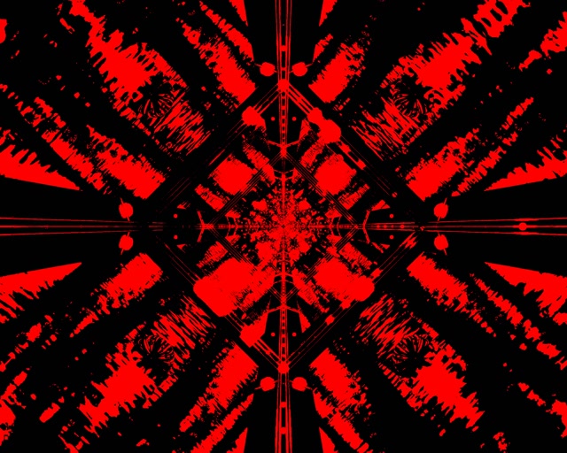 Túnel Neón Rojo Negro Salvapantallas 5:4 industrial 60fps VJ Loop PC