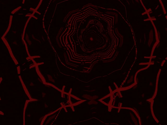 Túnel de Neón Alambre de Púas Carmesí VJ Loop 4:3 Clásico 60fps Salvapantallas