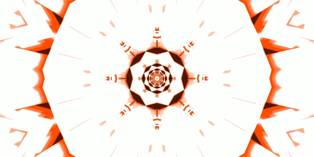 Túnel de Neón Caleidoscopio Rojo 2:1 Univisium 60fps Salvapantallas VJ Loop