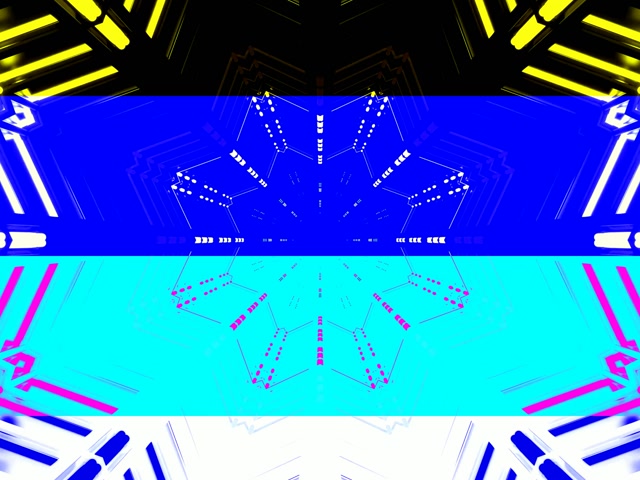 Túnel de Neón Rejilla Caleidoscopio VJ Loop 4:3 Classic 60fps Salvapantallas