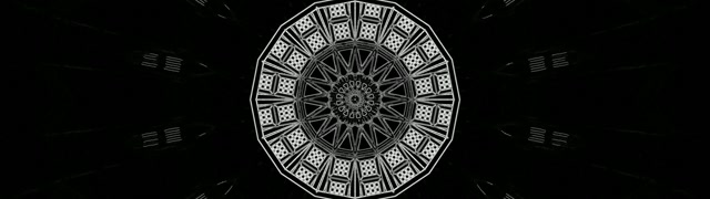 Túnel Neón Mandala Gótico VJ Loop 32:9 Super Ultrawide 60fps Salvapantallas