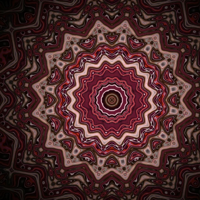 Túnel Neón Fractal Estrella Vórtice VJ Loop 1:1 Cuadrado 60fps Salvapantallas