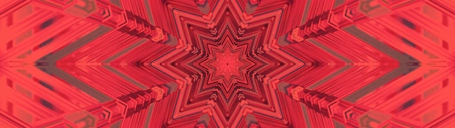 Túnel de Neón Estrella Fractal Roja 32:9 Super Ultrawide 60fps Salvapantallas Vj Loop