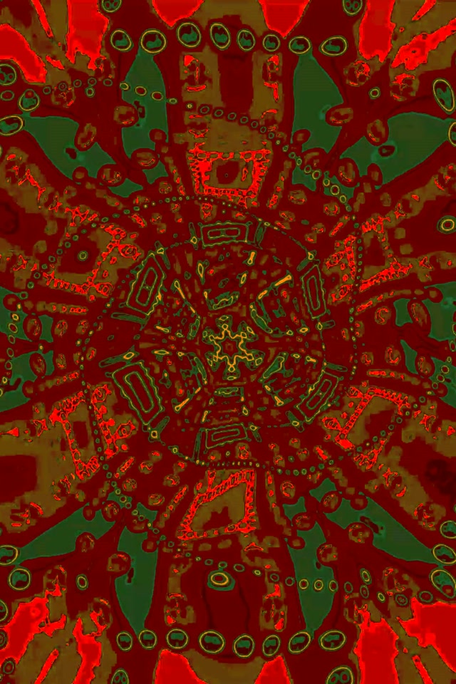 Túnel Neón Vórtice Ojo Fractal Rojo | 2:3 Foto Retrato 60fps Salvapantallas VJ Loop