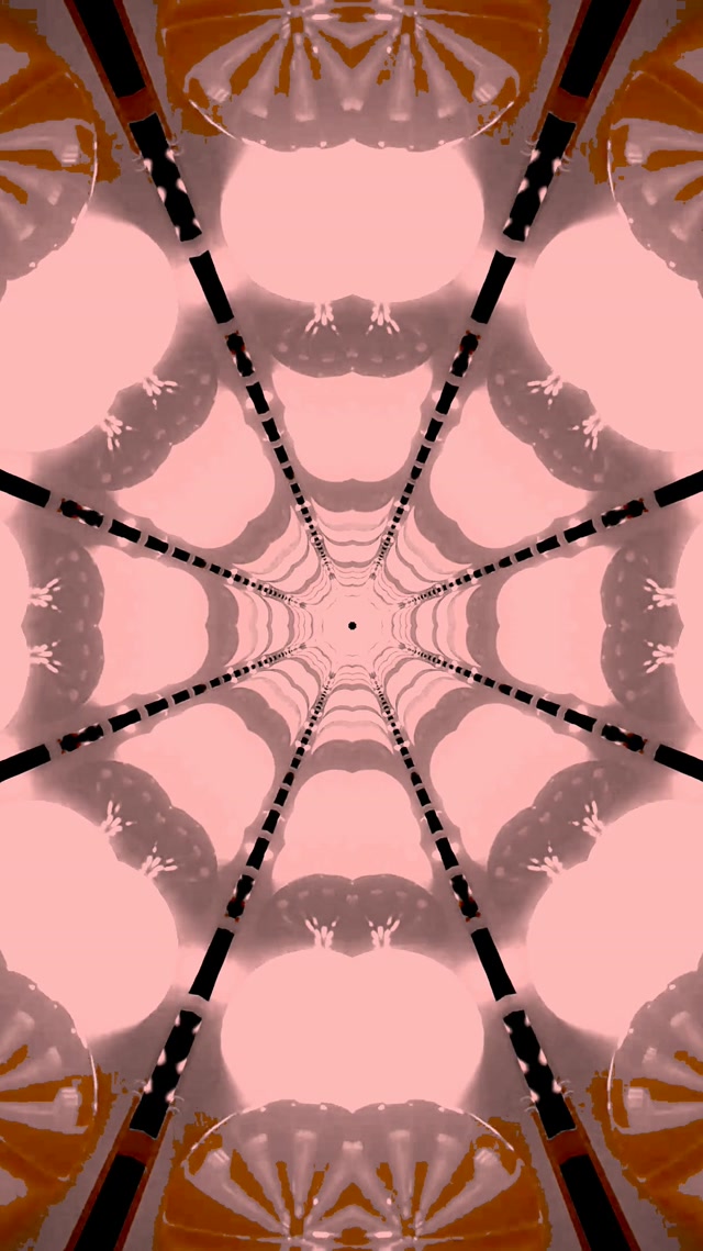 Túnel de Neón Telaraña Fractal Roja VJ Loop 9:16 Reels 60fps Salvapantallas