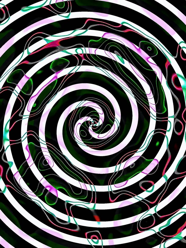 Túnel de Neón Vórtice Espiral VJLoops 3:4 iPad Vertical 60fps Salvapantallas